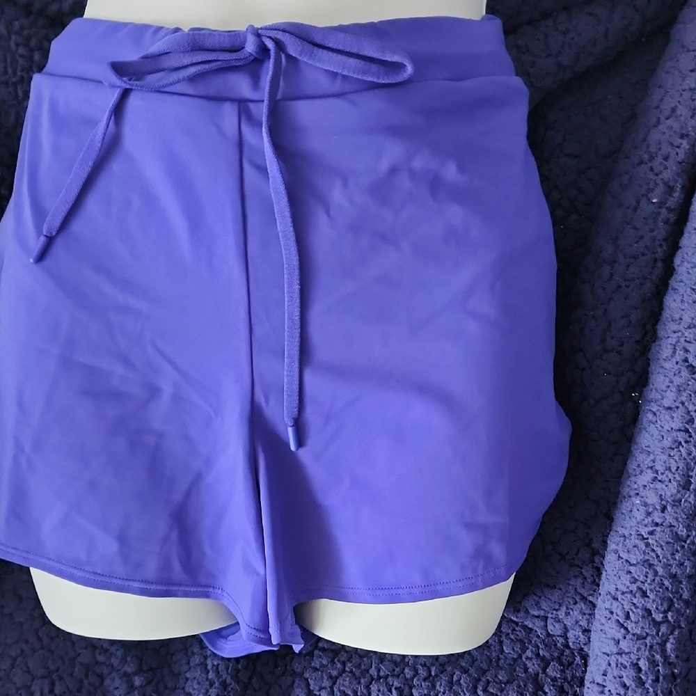 Athleta Purple Athletic Shorts Lightweight Relaxed Fit